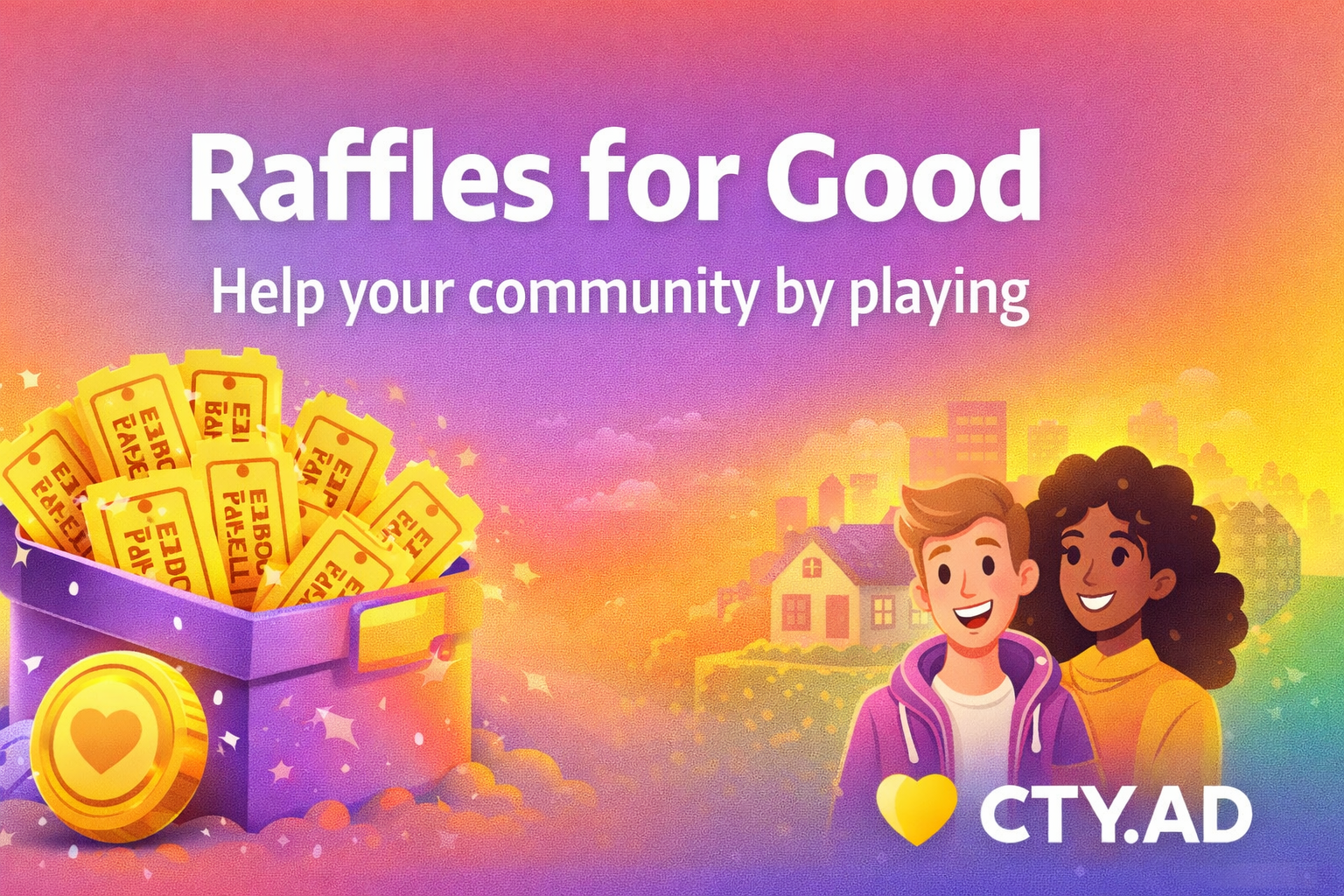 We’ve Launched CTY.AD — Turning Fun Raffles into Real Community Impact